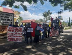 Terkait Dugaan Penyalahgunaan Anggaran FTW, Gabungan Organisasi di Kepsul Gelar Aksi Damai Di Polres