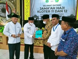 Wagub M. Al.Yasin Ali Sambut Kedatangan Jama’ah Haji Malut Kloter Terakhir