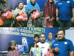 PORDI Kota Ternate Salurkan Bantuan Sembako Kepada Anak Yatim, Lansia dan Warga Kurang Mampu